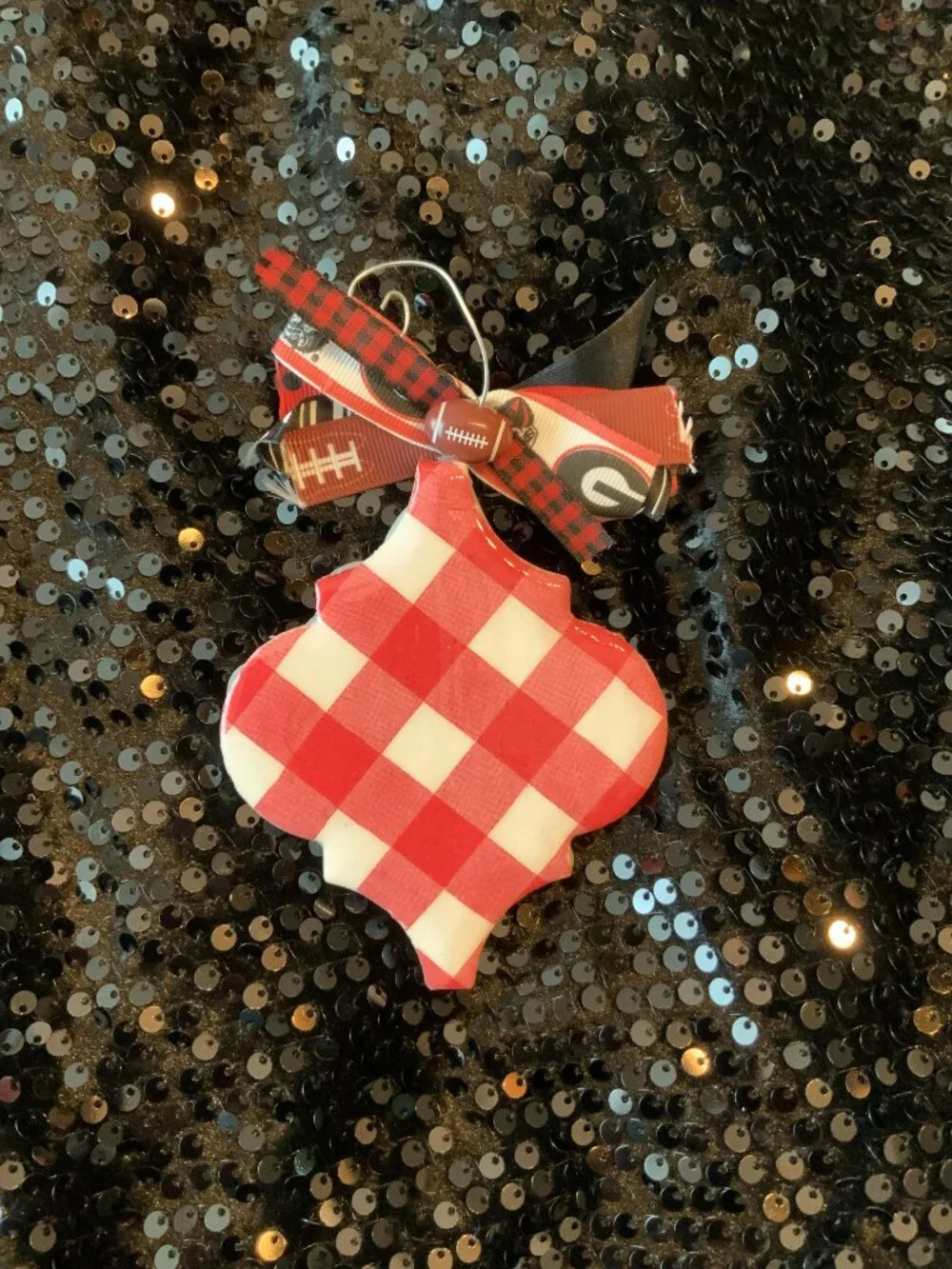 University of Georgia Themed Hand-made Ceramic Ornaments